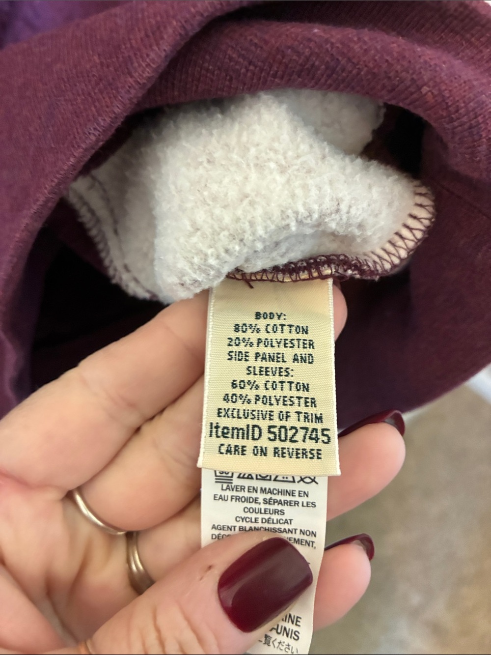 L.L. Bean Women’s Quilted Quarter-Zip Pullover Sweatshirt - Picture 4 of 5